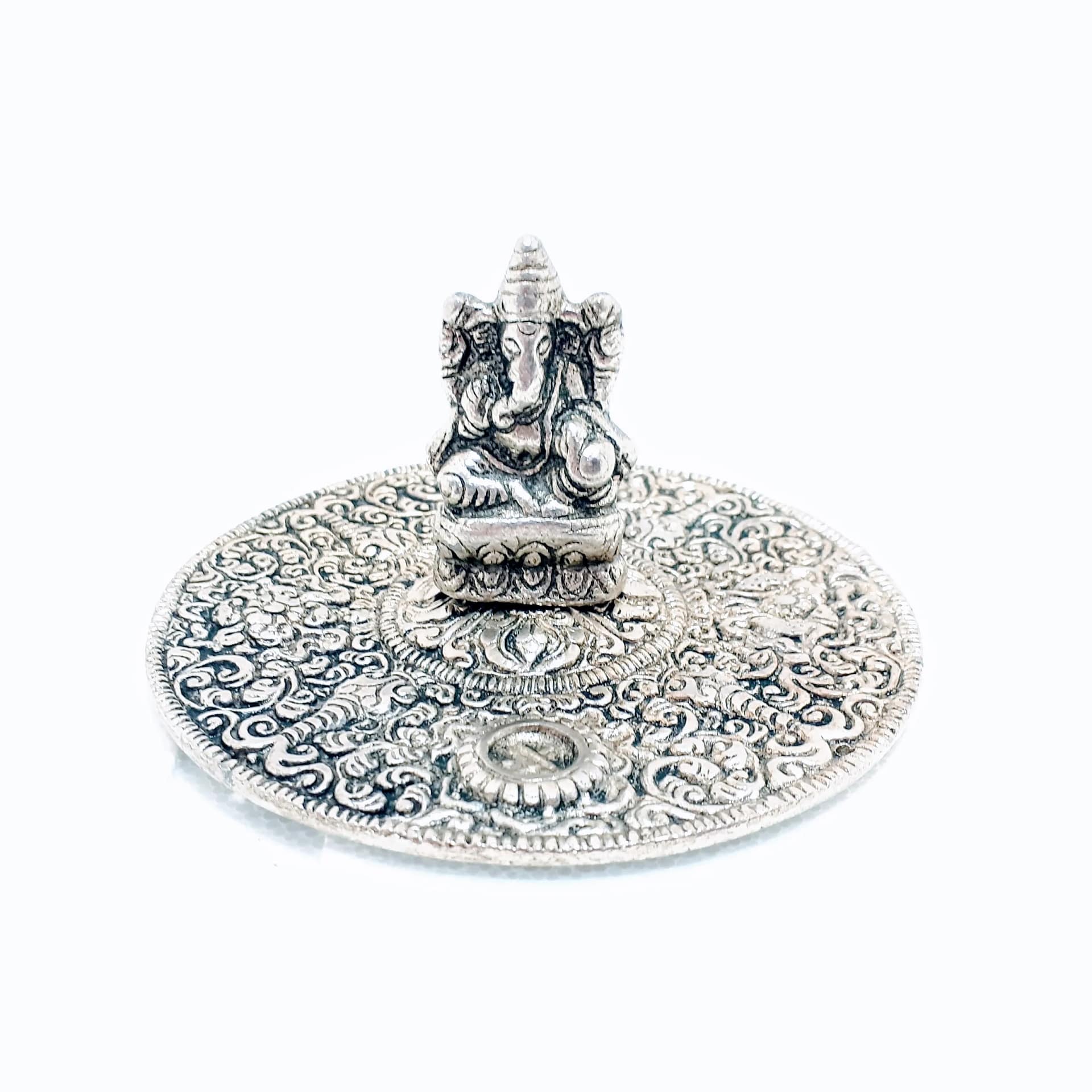 Incensário Ganesha Prateado
