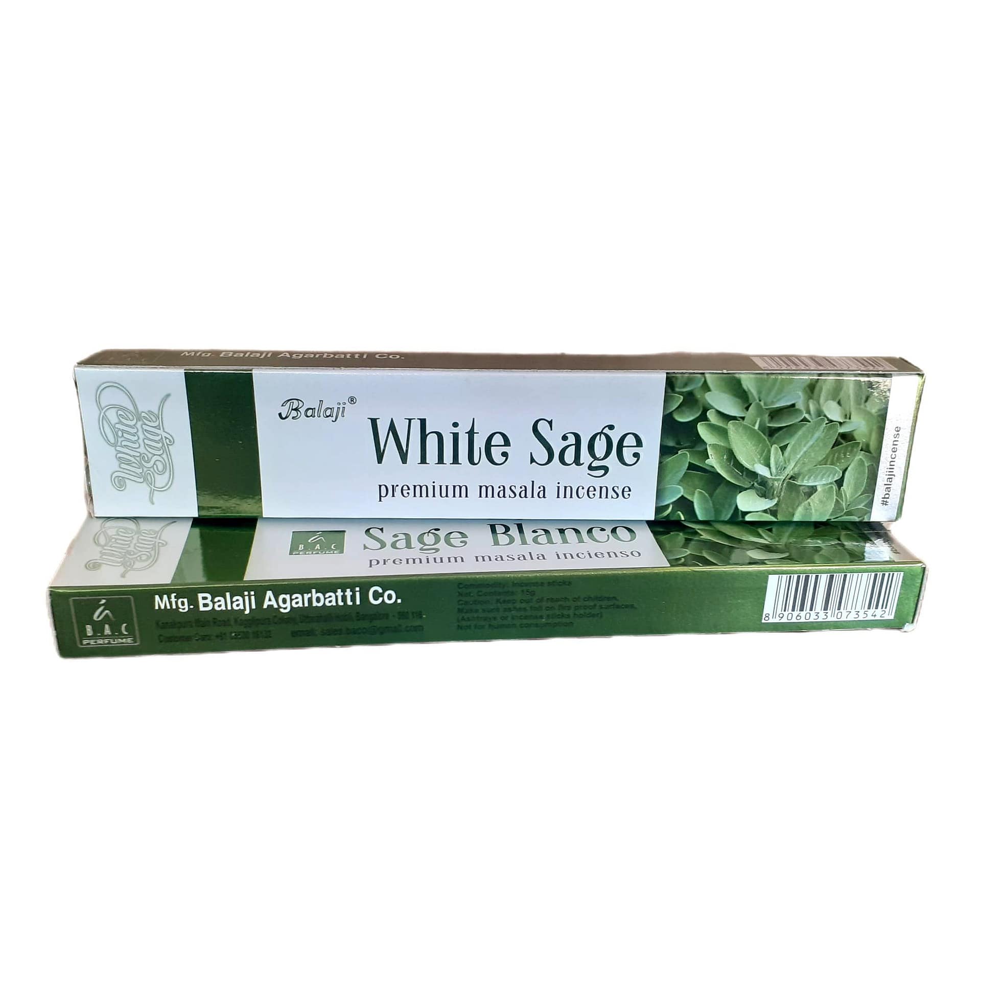 Incenso Indiano Balaji White Sage
