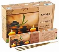 Incenso Indiano Goloka Aromatherapy Nutmeg Caixa