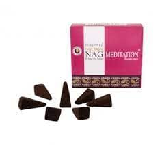 Incenso Cone Indiano Golden Nag Meditation