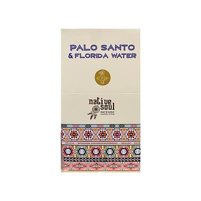 Incenso Native Soul Pau Santo e Água Flórida Caixa