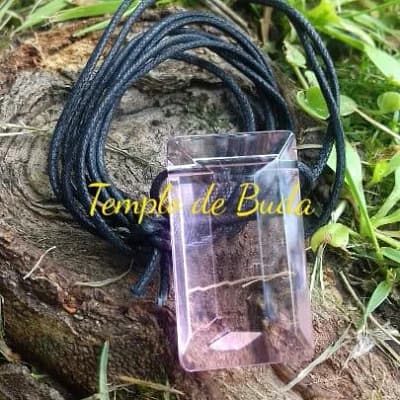 Andara Pendente Facetado Rosa