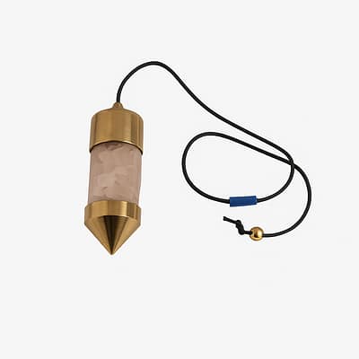 Pendulo Testemunho Quartzo Rosa Chips