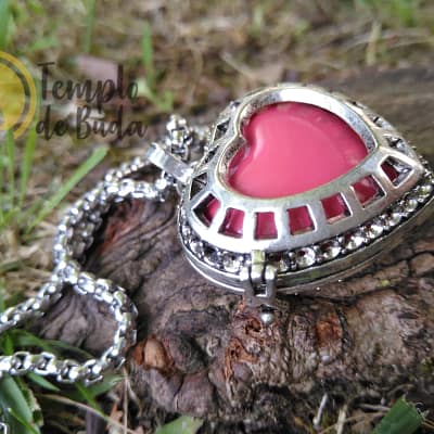 Chamador de Anjos Coração Rendado