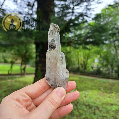 Trio de Pontas de Cristal Lemuriano Arco Iris