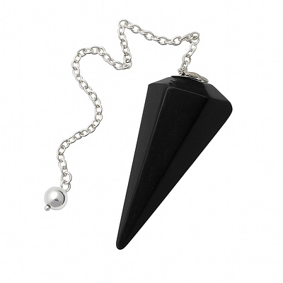 Pendulo Pirâmide Hexágono Turmalina Negra