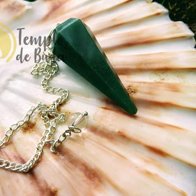 Pêndulo Pirâmide Hexágono Turmalina Verde