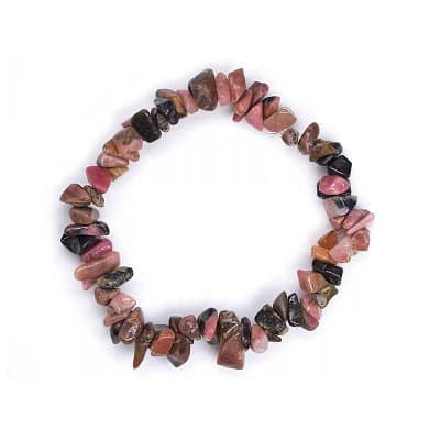 Pulseira Rodonita em Chips