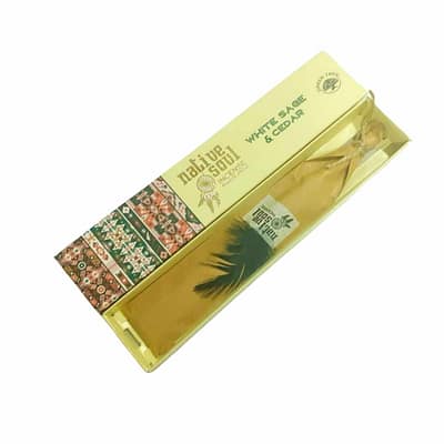 Incenso Indiano Native Soul Salvia Branca e Cedar