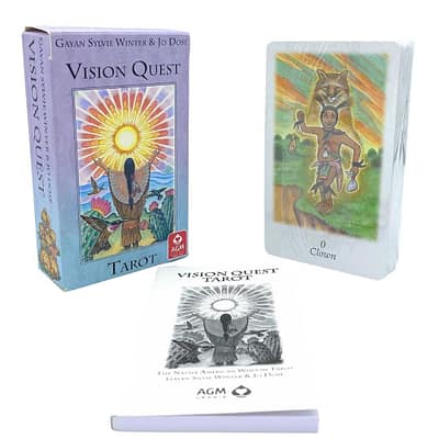Tarot Vision Quest de Gayan Sylvie Winter e Jo Dose em Ingles
