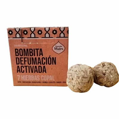 Bombita de Defumação Ativada Sagrada Madre 7 Ervas e Copal