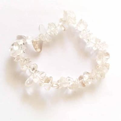 Pulseira de Cristal de Rocha Chips