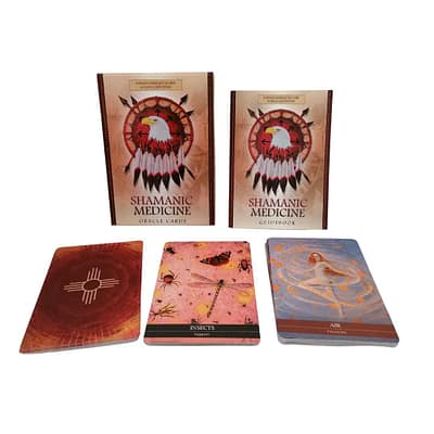 Oráculo Shamanic Medicine de Flavia Kate Peters e Barbara Meiklejohn-Free em Inglês