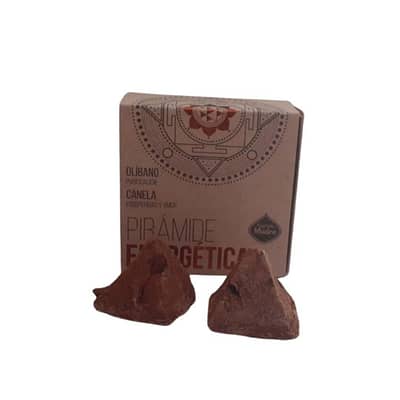 Incenso Natural Sagrada Madre Pirâmide Energética Olibano e Canela