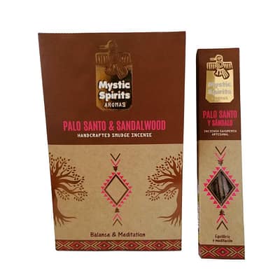 Incenso Mystic Spirits Pau Santo e Sandalo Caixa
