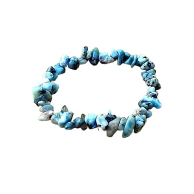 Pulseira de Larimar Chips