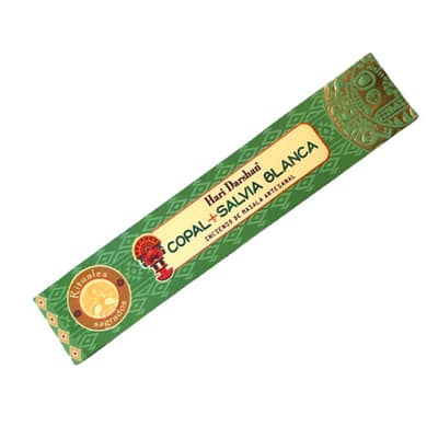 Incenso Indiano Hari Darshan Copal e Sálvia Branca