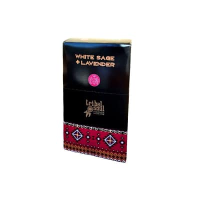 Incenso Indiano Tribal Soul Sálvia Branca e Lavanda Caixa