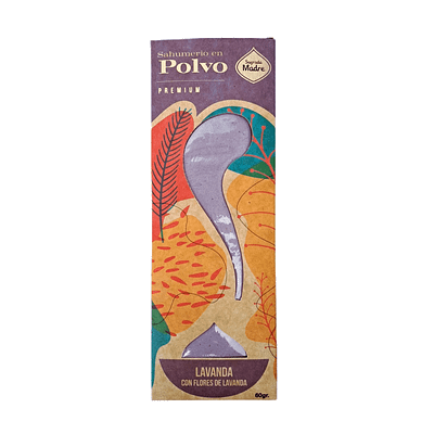 Incenso em Pó Premium Sagrada Madre Lavanda com Flores de Lavanda