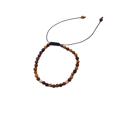 Pulseira de Mookaite com Cordão 4mm
