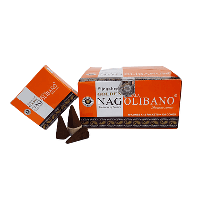 Incenso Cone Golden Nag Olibano Caixa
