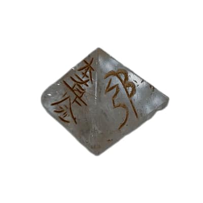 Pirâmide Chakra Simbolos Reiki Quartzo Branco