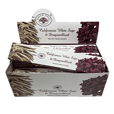 Incenso Green Tree Salvia Branca e Sangue de Dragão Caixa