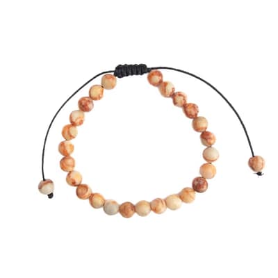 Pulseira Jaspe Imagem com Cordão Regulável
