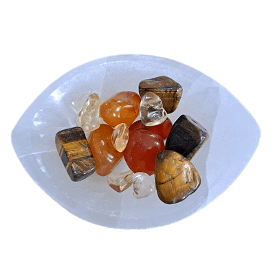 Taça de Selenita Olho 10 cm