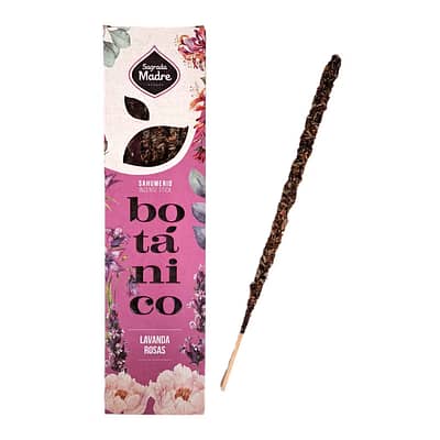 Incenso Artesanal Sagrada Madre Botânico Lavanda e Rosas