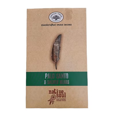 Incenso Natural Native Soul Palo Santo e Sacred Herbs Caixa