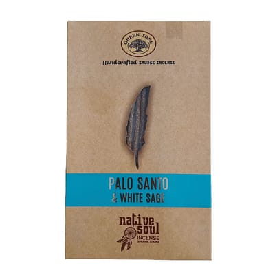 Incenso Natural Native Soul Palo Santo e White Sage Caixa