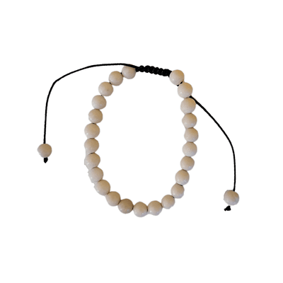 Pulseira de Jaspe Creme com Cordão Regulável 6mm