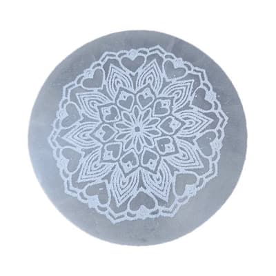 Placa de Selenita Mandala 10 cm