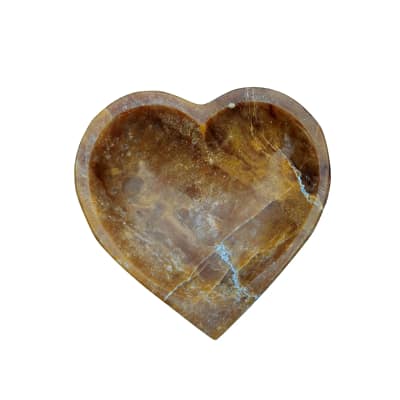 Taça Coração Selenite Chocolate