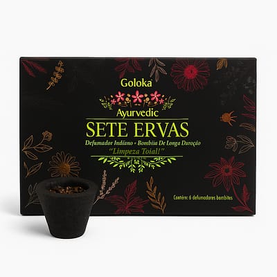 Incenso Copo Goloka Ayurvedic 7 Ervas